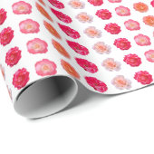 Rose Repeats Wrapping Paper Cadeaupapier (Rol Hoek)