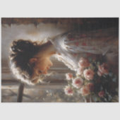 Rose Reverie Woman Decoupage Tissuepapier (Voorkant)