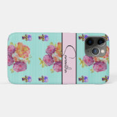 Rose Rode roze waterverfrozen bloem Mobiel Case-Mate iPhone Case (Achterkant (horizontaal))