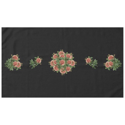 Rose Roses Rosen bouquet – Rosenbouquet Tafelkleed (Voorkant (Horizontaal))