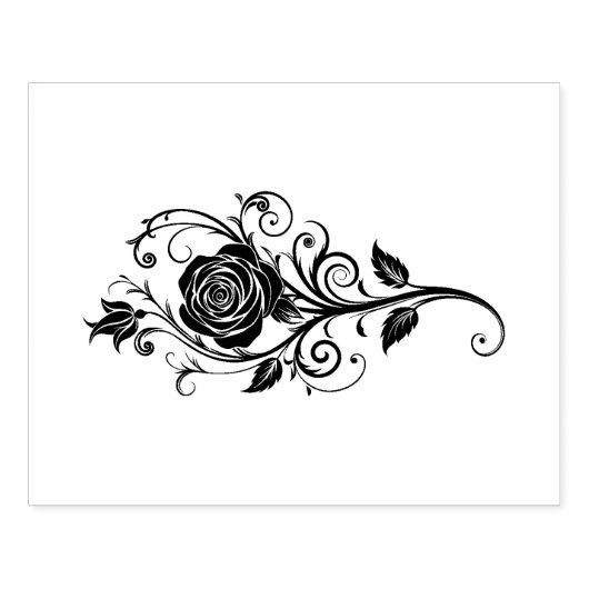 Rose Rubberstempel (Afrduk)