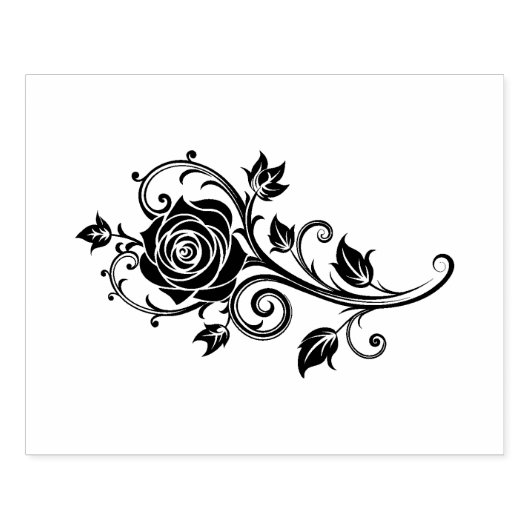 Rose Rubberstempel (Afrduk)