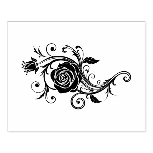 Rose Rubberstempel (Afrduk)