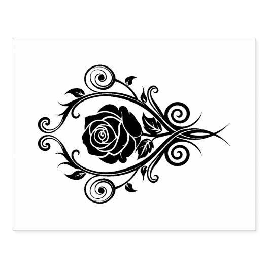 Rose Rubberstempel (Afrduk)