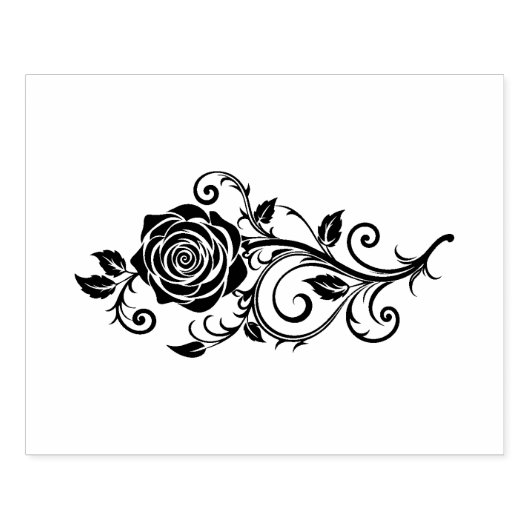 Rose Rubberstempel (Afrduk)