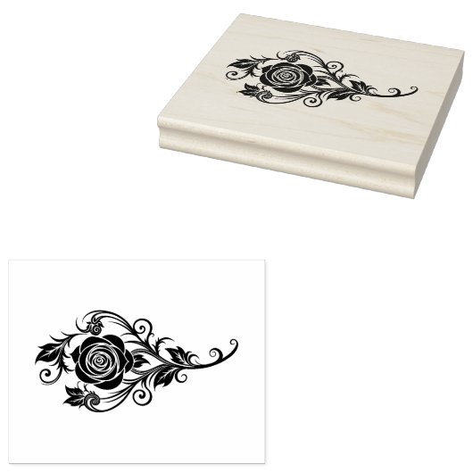 Rose Rubberstempel (Gestempeld)