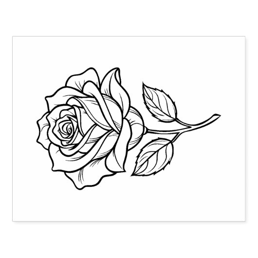 Rose Rubberstempel (Afrduk)