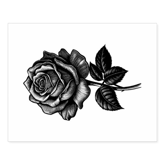 Rose Rubberstempel (Afrduk)