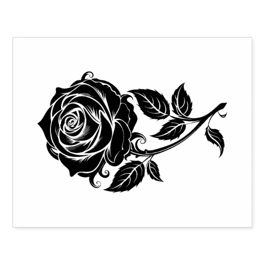 Rose Rubberstempel (Afrduk)