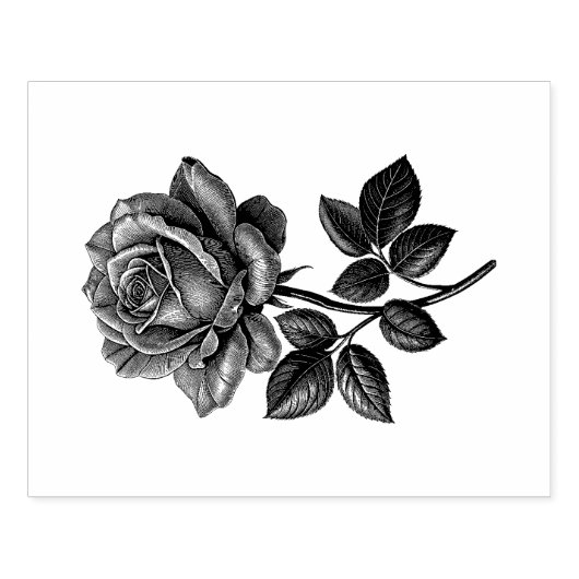 Rose Rubberstempel (Afrduk)