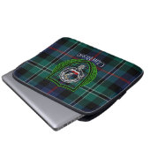 Rose Scottish Clan Tartan and Crest Laptop Sleeve (Voorkant onderkant)