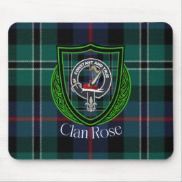 Rose Scottish Clan Tartan and Crest Muismat