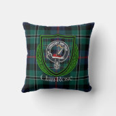 Rose Scottish Clan Tartan & Crest Kussen (Achterkant)