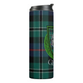 Rose Scottish Clan Tartan & Crest Thermosbeker (Gedraaid links)