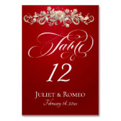 Rose Scroll - Rood Kaart (Voorkant)