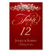 Rose Scroll - Rood Kaart (Voorkant)
