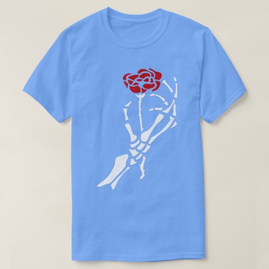Rose Skeleton Hand Flower Goth Gothic Aesthetic T-shirt (Design voorkant)