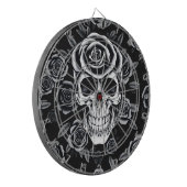 Rose Skull Dart Board Dartbord (Voorkant Links)