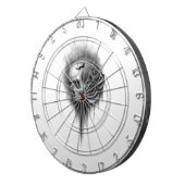 Rose skull dartbord (Voorkant Rechts)