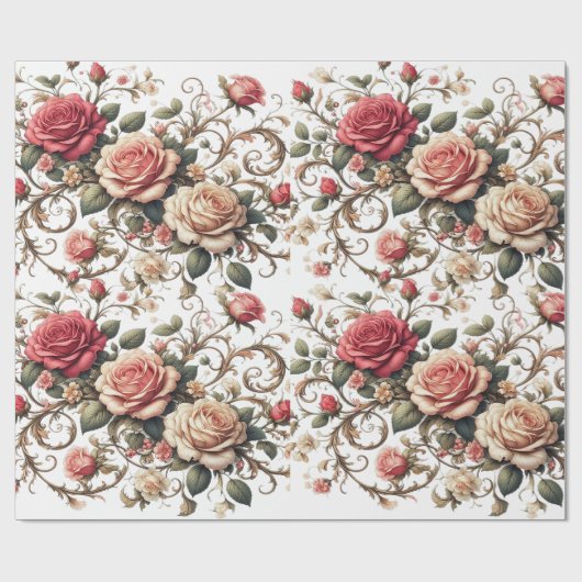 Rose Symphony Cadeaupapier (Vlak)