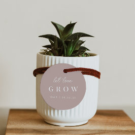 Rose Taupe | Laat Liefde Groeien Plant of Zaad Bedankjes Labels