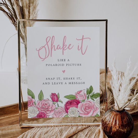 Rosé Tuin Foto Gastenboek Teken Poster