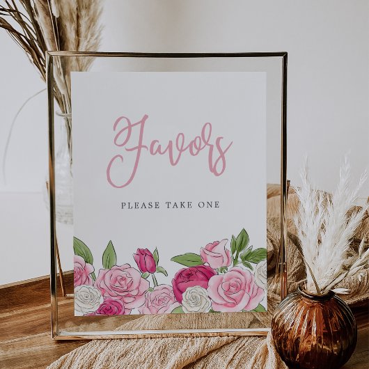 Rosé tuin gunsten teken poster