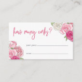 Rosé tuin "Hoeveel kurken" gissen spel Kaart (Voorkant)