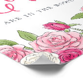 Rosé tuin "Hoeveel kurken" gissen spel teken Poster (Hoek)