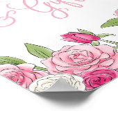 Rosé Tuin Kaarten & Cadeaubordje Poster (Hoek)