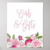Rosé Tuin Kaarten & Cadeaubordje Poster (Voorkant)
