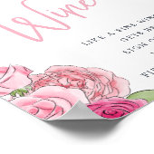 Rosé Tuin "Teken de wijn" Teken Poster (Hoek)