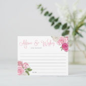 Rosé Tuin Vrijgezellenfeest Advies & Wensen Kaart (Staand voorkant)