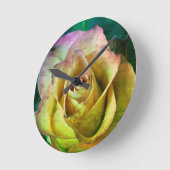 Rose Wall Clock Ronde Klok (Hoek)