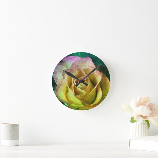 Rose Wall Clock Ronde Klok (Huis)