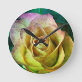 Rose Wall Clock Ronde Klok (Voorkant)