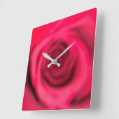 Rose Wall Clock Vierkante Klok (Hoek)
