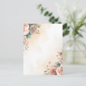 Rose Water Color Briefkaart (Staand voorkant)