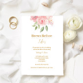 ROSE Watercolor Brouwsels Voor Ik Uitnodiging Doe