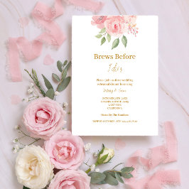 ROSE Watercolor Drinken Voordat Ik Uitnodiging Doe