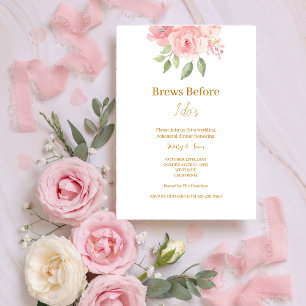 ROSE Watercolor Drinken Voordat Ik Uitnodiging Doe