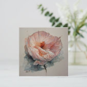 Rose Watercolor Painting  Kaart (Staand voorkant)