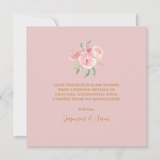 ROSE-waterverf Bedankkaart (Voorkant)