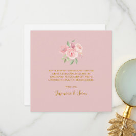 ROSE Waterverf Bedankkaart