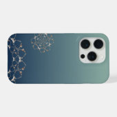Rose Web Gradient Blue iPhone Hoesje (Achterkant horizontaal)