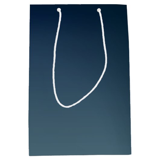 Rose Web on Gradient Blue Gift Bag Medium Cadeauzakje (Voorkant)