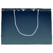 Rose Web op verloop blauwe cadeautas (Achterkant)