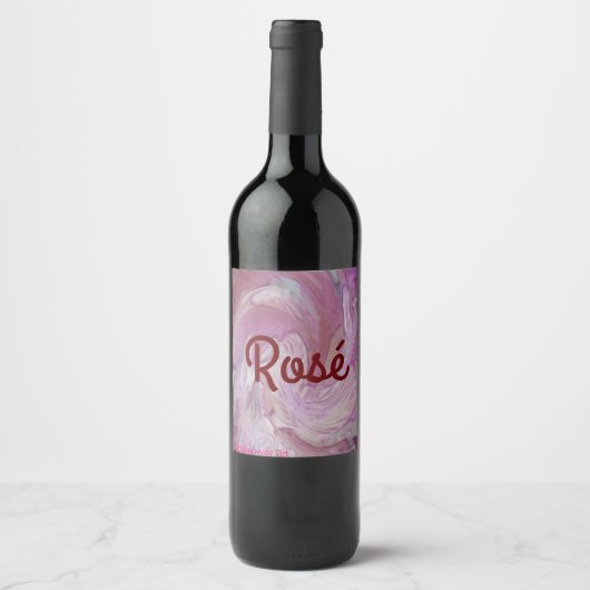 Rosé Wijn Etiket (Voorkant)