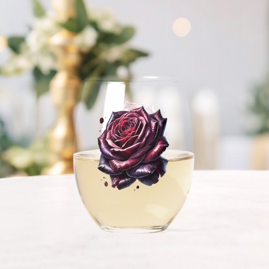 Rose Wijnglas Zonder Voet (Insitu (Huwelijk))