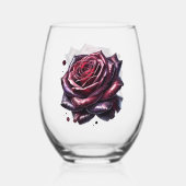 Rose Wijnglas Zonder Voet (Achterkant)